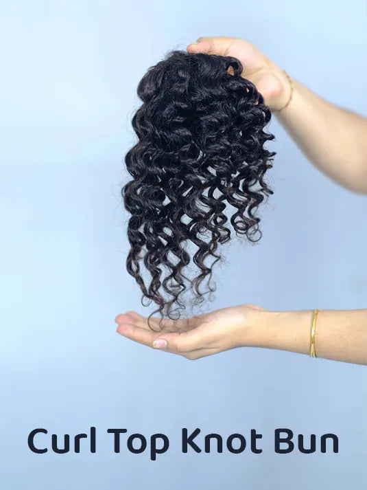 Curl Top Knot Bun