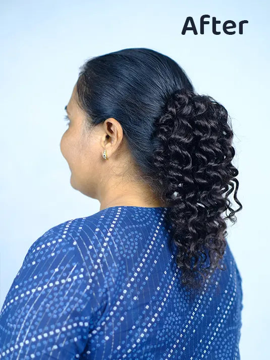 Curl Top Knot Bun