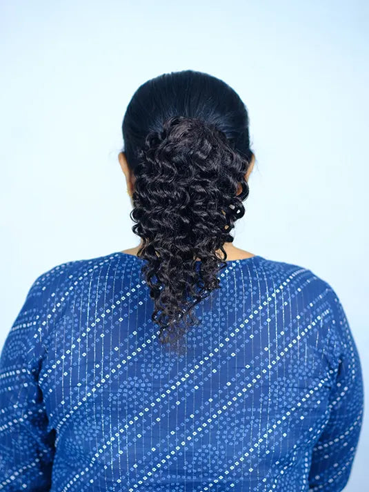 Curl Top Knot Bun